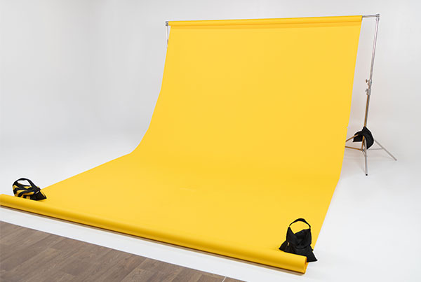 Alquiler de fondo de color amarillo Backdrop Medellín