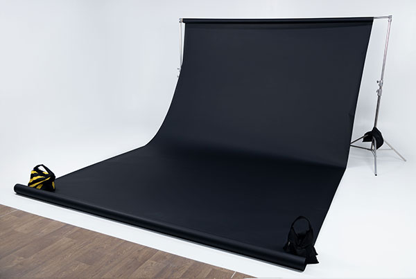 Alquiler de fondo de color negro Backdrop Medellín