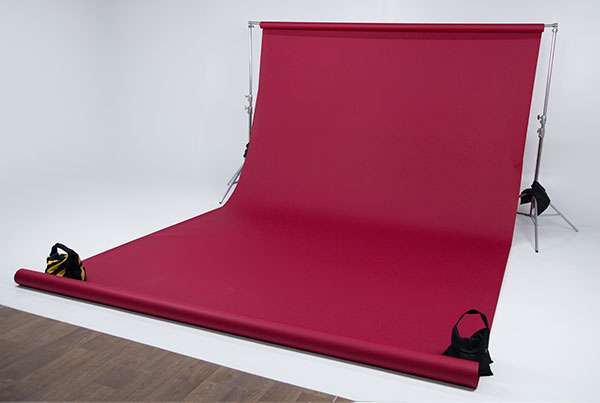 Alquiler de fondo de color rojo vinotinto Backdrop Medellín